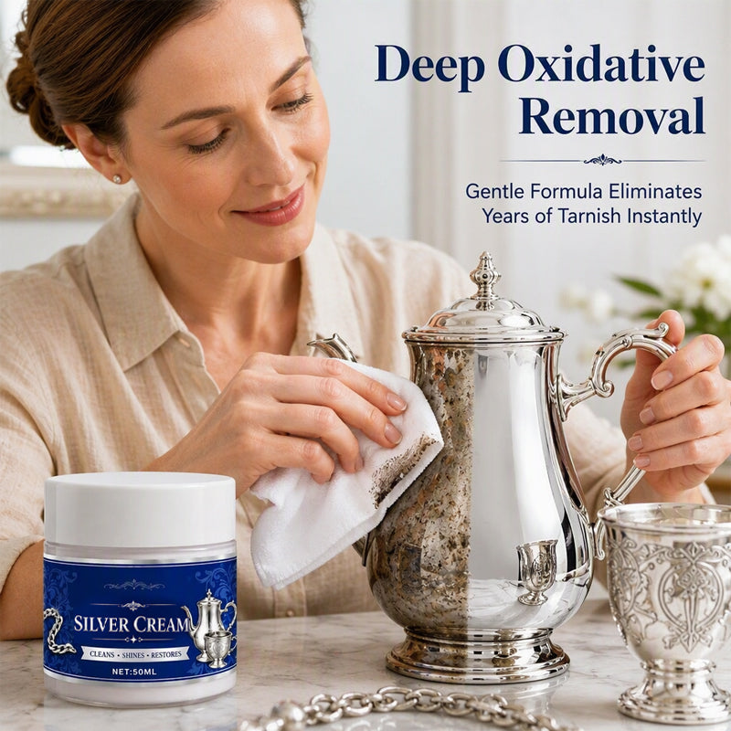 Professional Silver Polish Cream – Removes Tarnish & Restores Shine