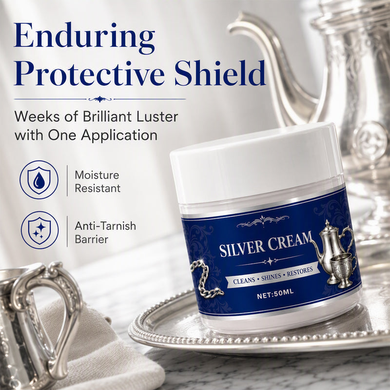 Professional Silver Polish Cream – Removes Tarnish & Restores Shine