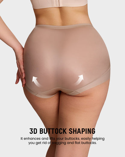 High-Waist Cross Compression Shaping Panties （6 Pack）