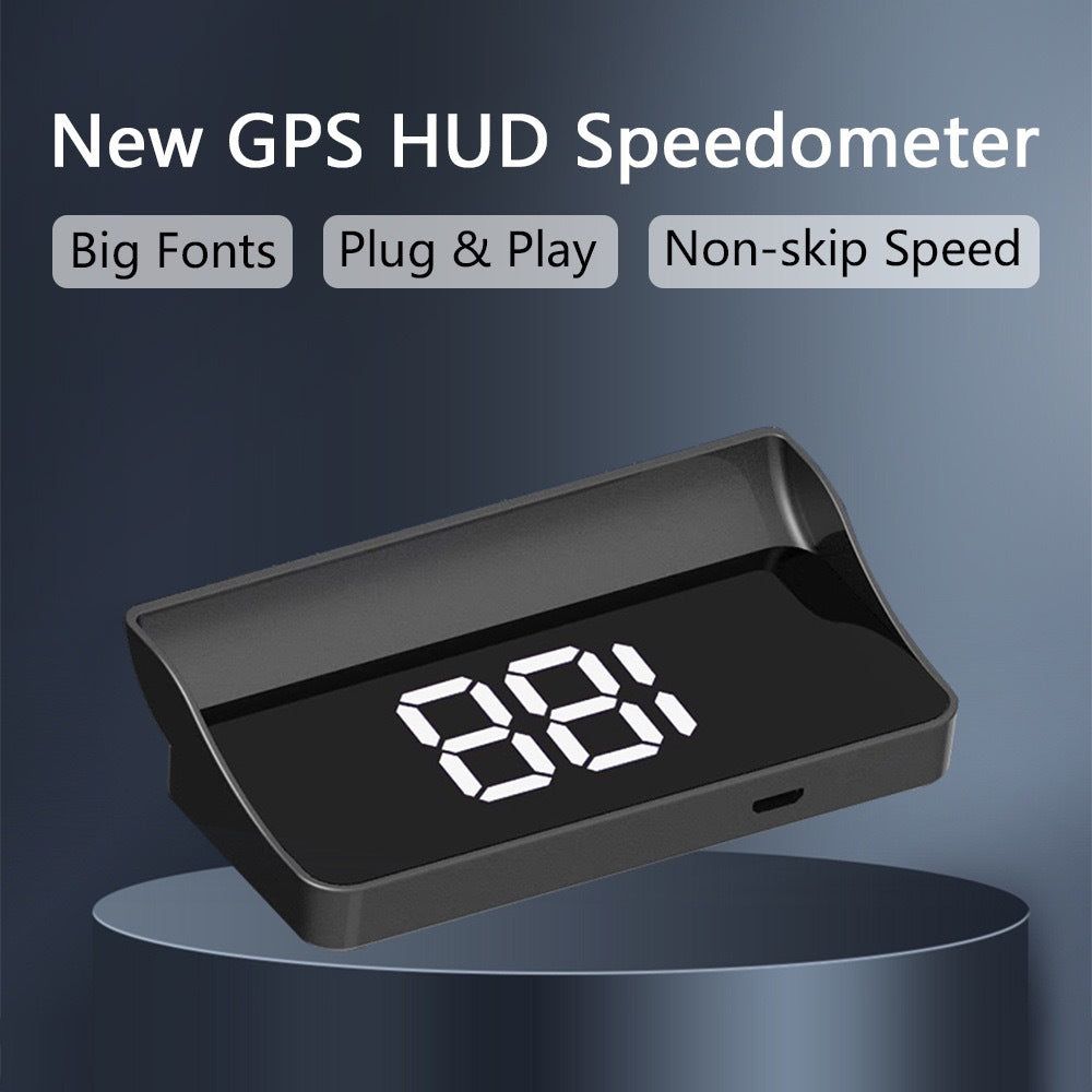 🚗 GPS Head-Up Display Speedometer – Digital HUD for Cars, Trucks & Motorcycles