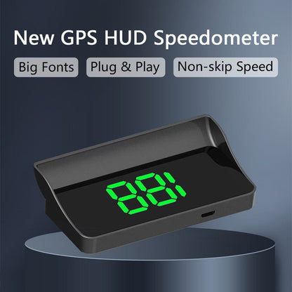 🚗 GPS Head-Up Display Speedometer – Digital HUD for Cars, Trucks & Motorcycles