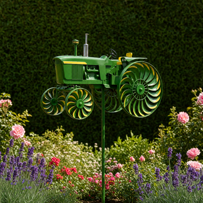 🚜 Handmade Tractor Wind Spinner