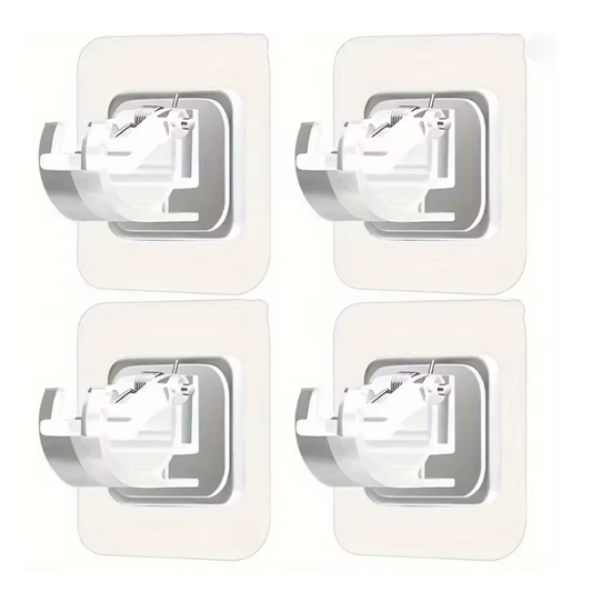 Transparent Hanging Rod Clip - Drill-Free Brackets
