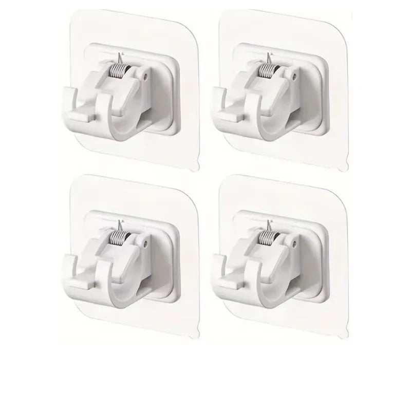 Transparent Hanging Rod Clip - Drill-Free Brackets
