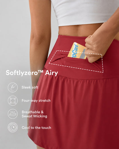 2-Piece High Waisted Tummy Control Yoga Shorts Set with Hidden Pockets