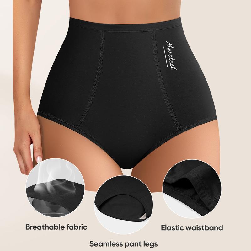 Women's High-Waisted Underwear, Breathable & Comfortable Panties（6/12）