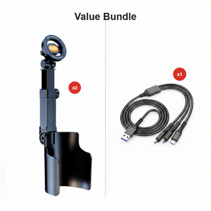 Car Cup Holder Phone Mount – 360° Adjustable, Strong N52 Magnet, One-Hand Operation