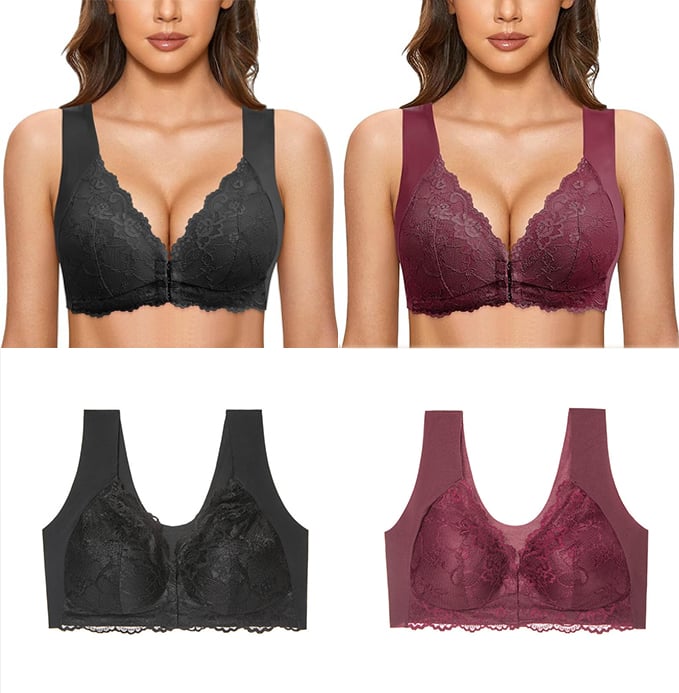 🔥Full Coverage Front, Closure Support Bra Comfort & Sleep Bra💖