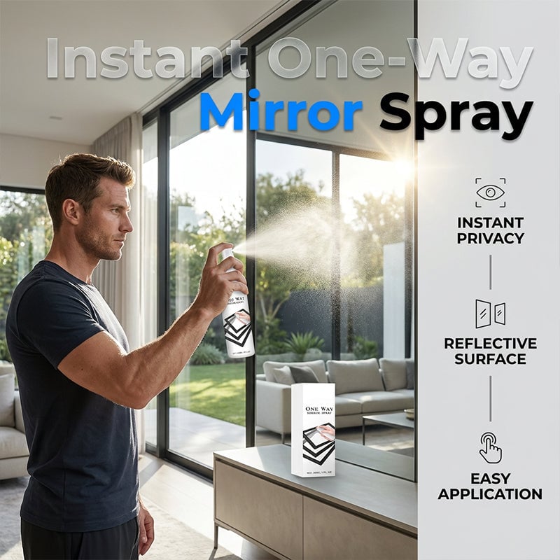 Reflective Window Spray | One-Way Mirror Privacy Shield for Home & Car