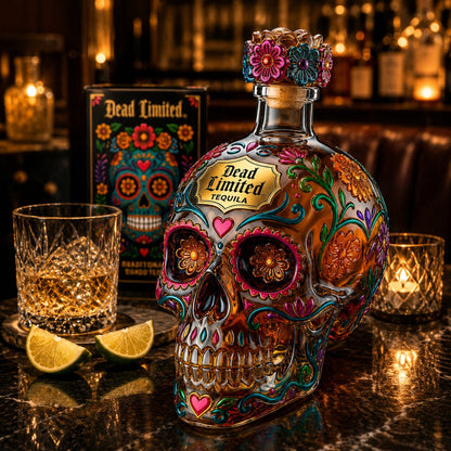Day of the Dead Decorative Tequila Bottle