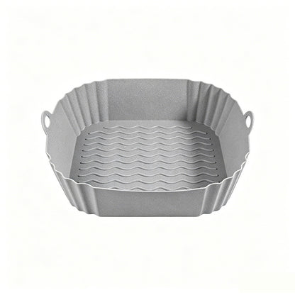 🔥High-Heat Silicone Air Fryer Baking Tray – Reusable Non-Stick Cooking Liner