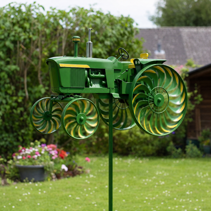 🚜 Handmade Tractor Wind Spinner