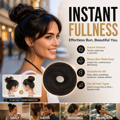 🏆🔥✨ Create a chic, effortless bun in no time at all 💖