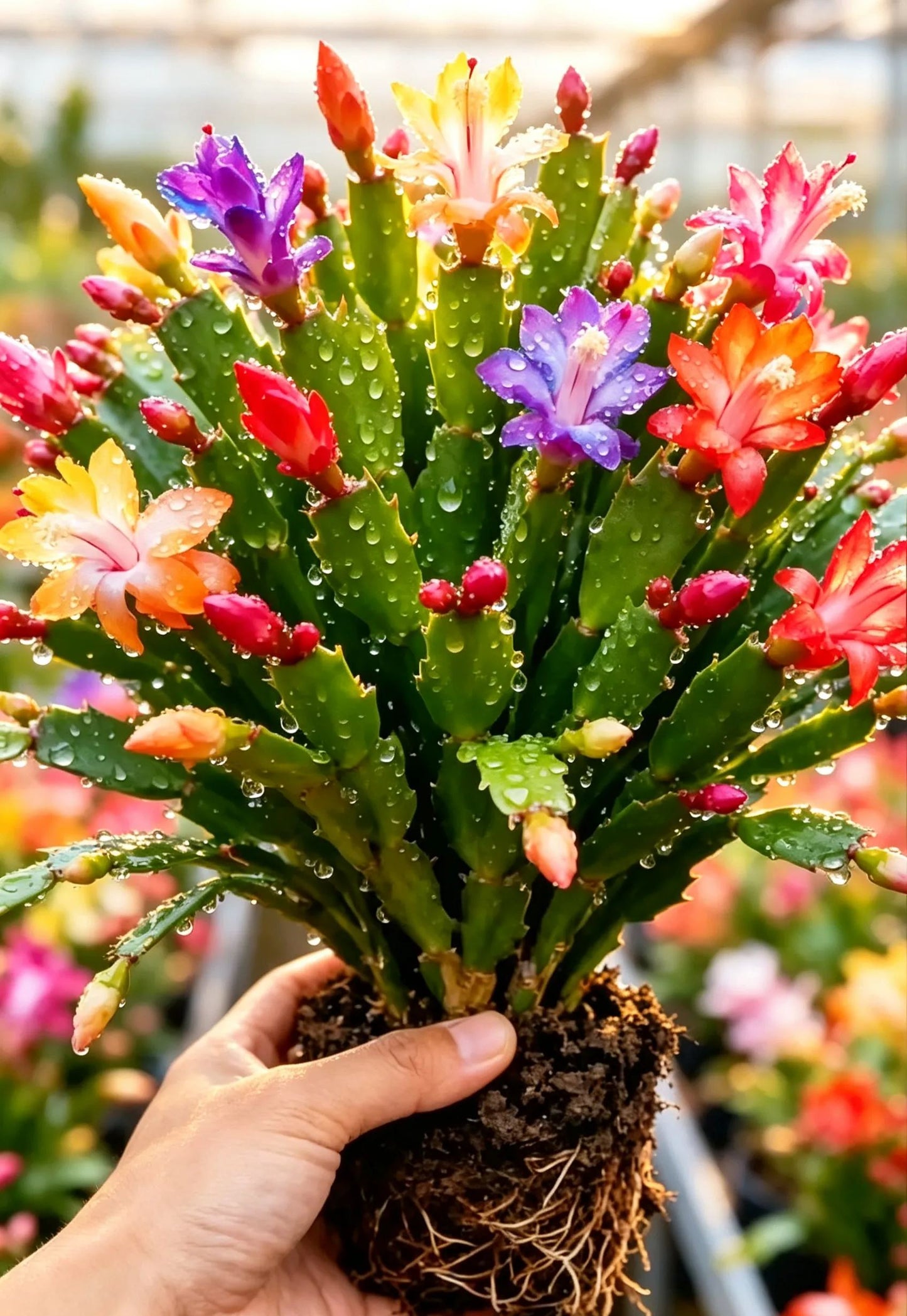 🦀Mix Colors Schlumbergera Seeds – Easy-Care Blooms in Every Shade, Even in Winter ❄️🌈