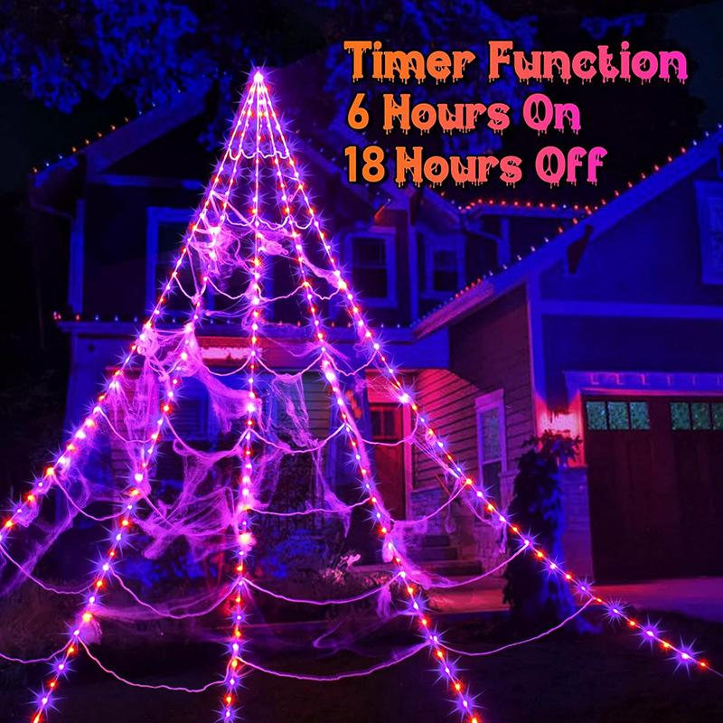 Halloween LED Spider Web
