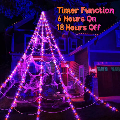 Halloween LED Spider Web