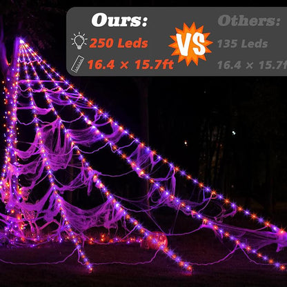 Halloween LED Spider Web