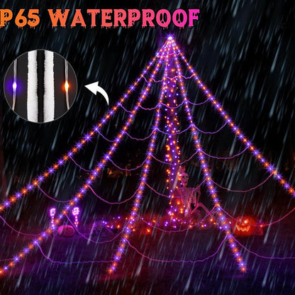Halloween LED Spider Web