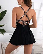 Women’s Tankini Skirt Swimsuit with Chest Pad 12