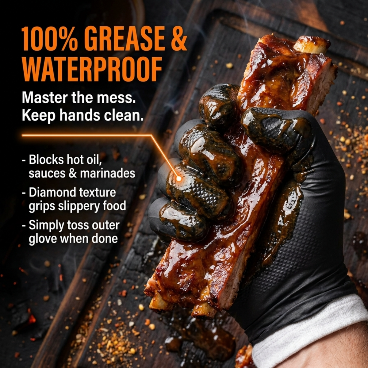 Disposable BBQ Gloves With Heat Protection Liners