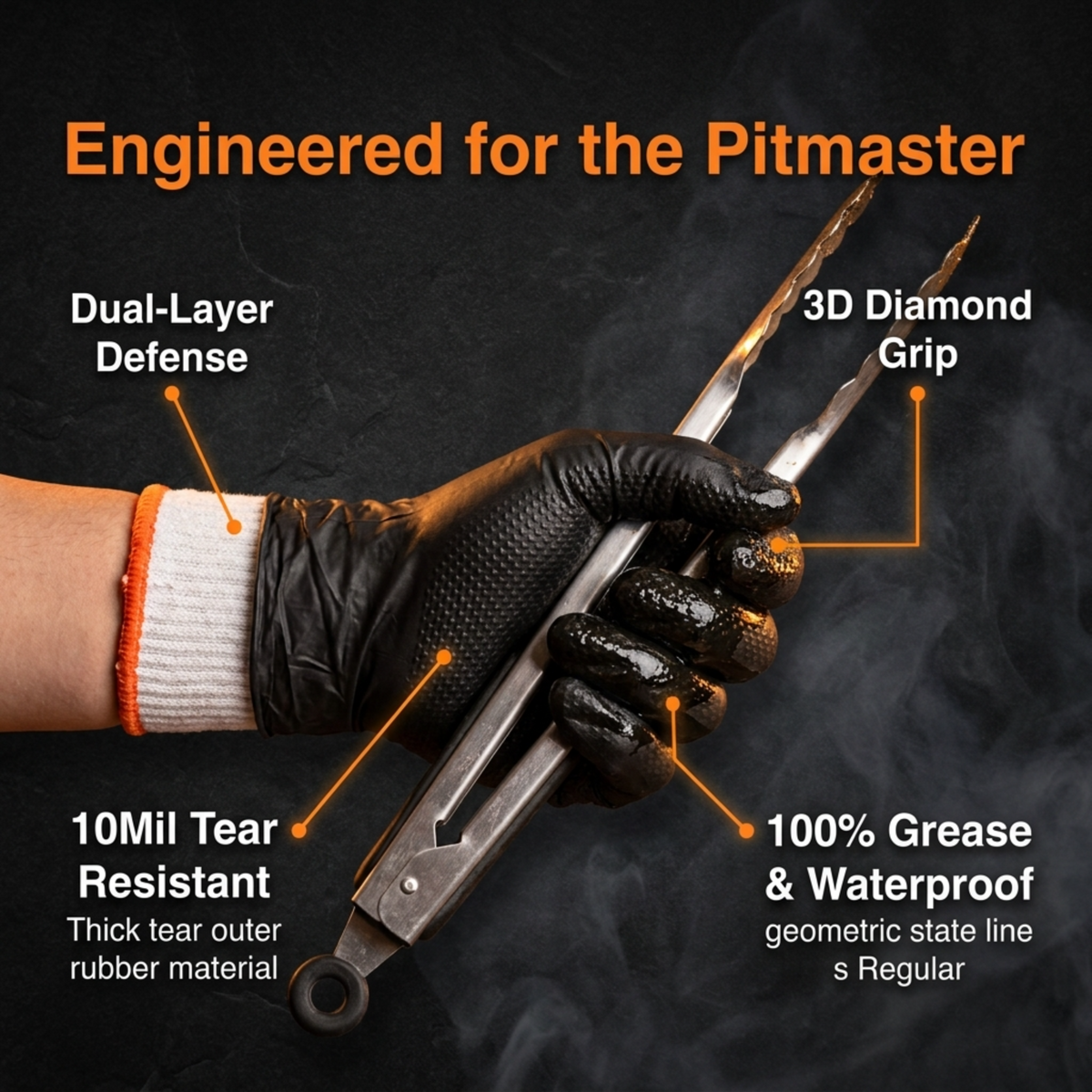Disposable BBQ Gloves With Heat Protection Liners