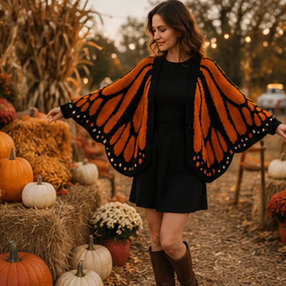 Women's Trendy Butterfly Wings Knit Cardigan Casual Fashion Knitwear Knit Coat for Vacation Parties