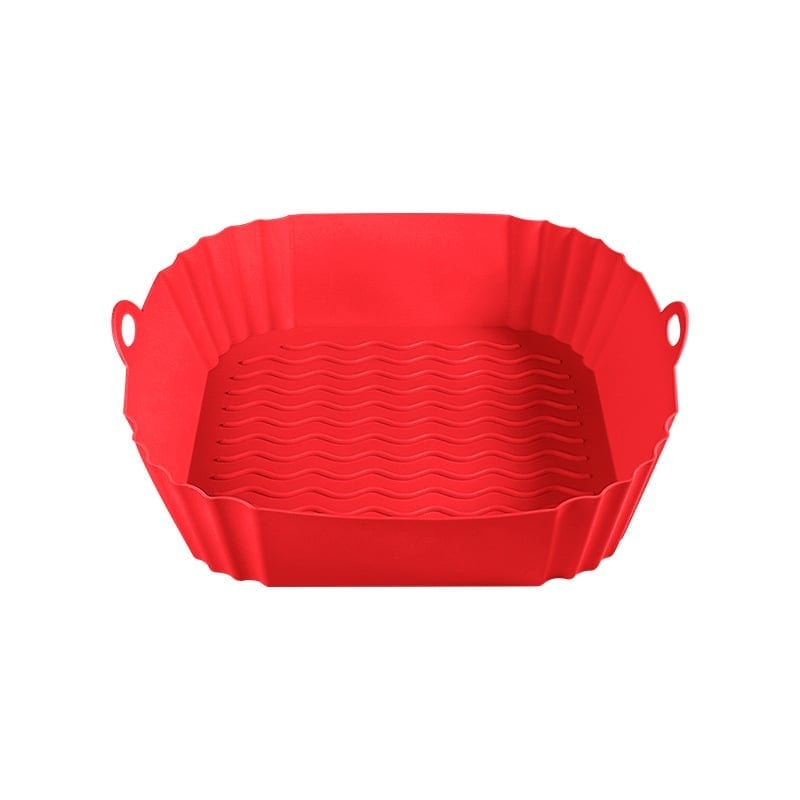 🔥High-Heat Silicone Air Fryer Baking Tray – Reusable Non-Stick Cooking Liner