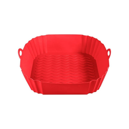 🔥High-Heat Silicone Air Fryer Baking Tray – Reusable Non-Stick Cooking Liner