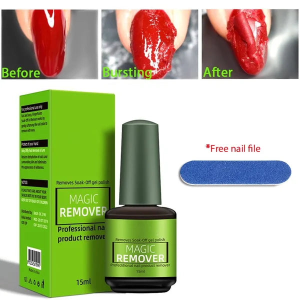 💅✨ Upgraded Magic Nail Polish Remover – Fast‑Acting, Gentle, Travel‑Ready 🌿