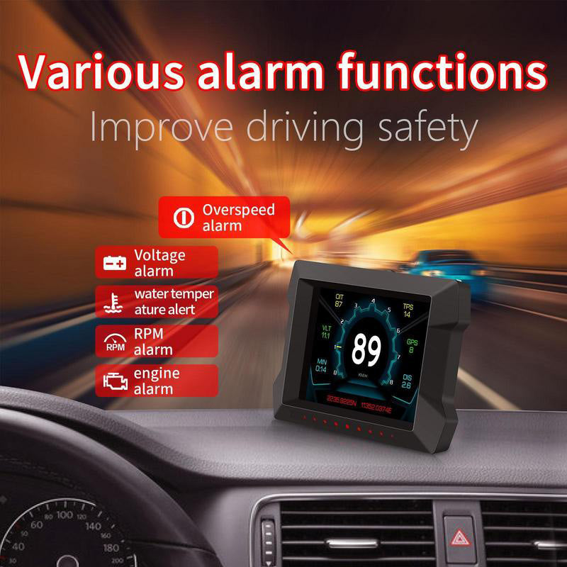 ⏰Smart Car Real-Time Monitoring Dashboard Display