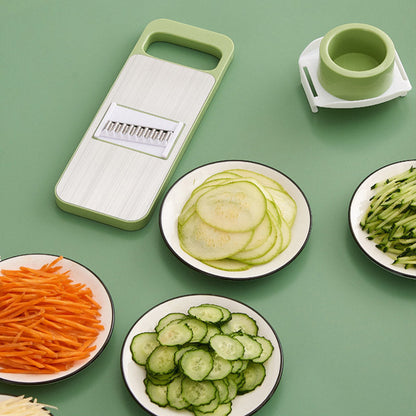 🔪 Multifunctional Vegetable Chopper with Hand Guard – 5 Blades, Non-Slip Base & Easy Chopping