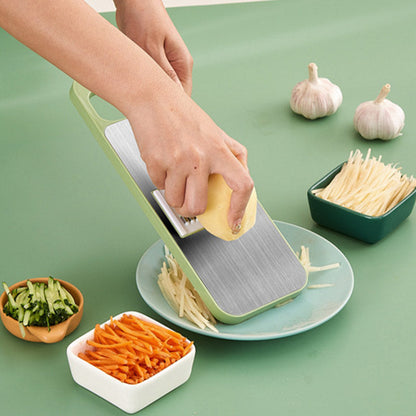 🔪 Multifunctional Vegetable Chopper with Hand Guard – 5 Blades, Non-Slip Base & Easy Chopping