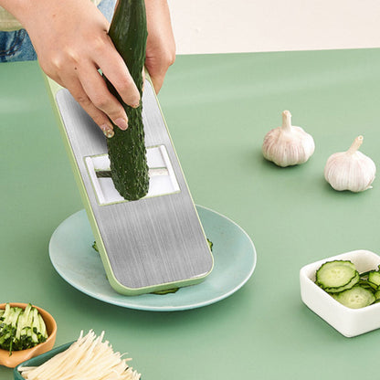 🔪 Multifunctional Vegetable Chopper with Hand Guard – 5 Blades, Non-Slip Base & Easy Chopping