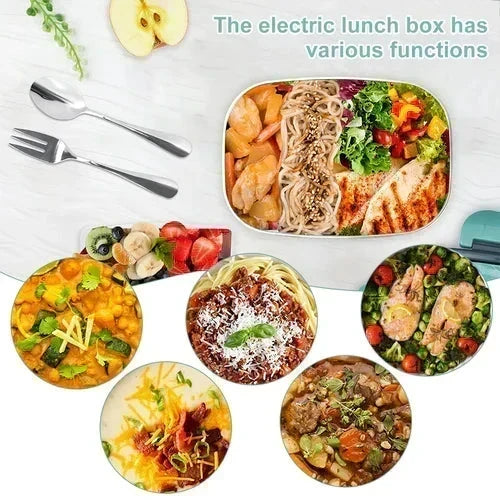 🎉 2026 SALE ! 🍱 2-in-1 Portable Electric Heating Lunch Box🔌