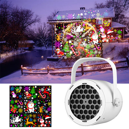 🔥Best Christmas Gift🎅16-Pattern USB Christmas Projector Light✨