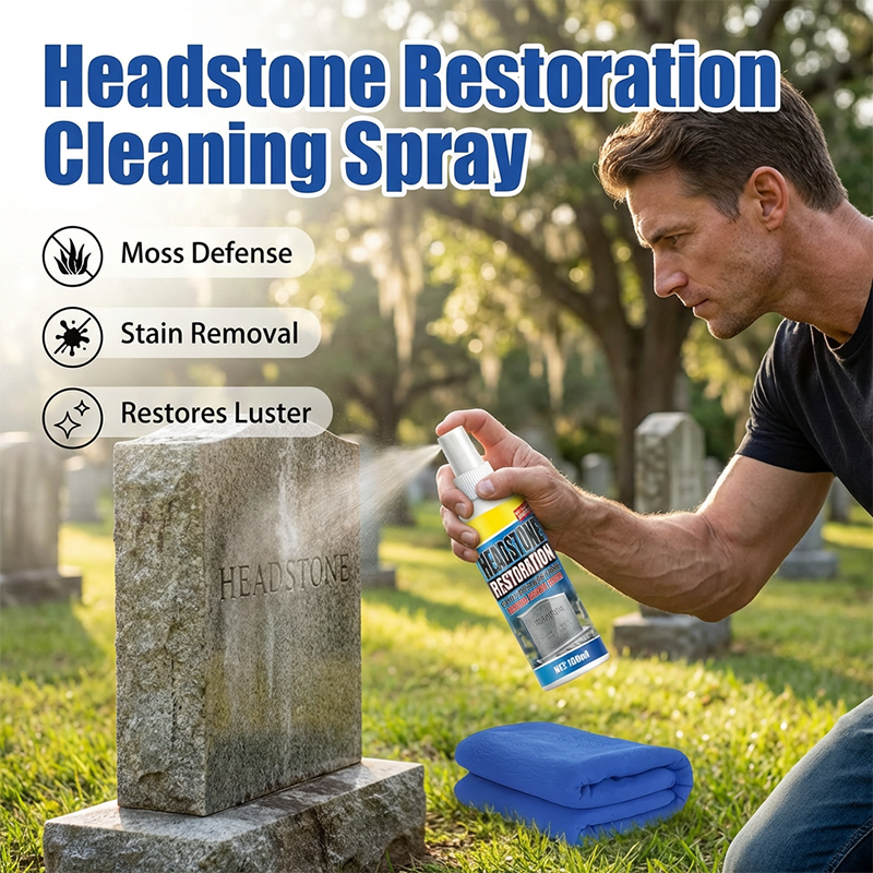 Headstone & Memorial Stone Cleaner – Cleaning & Restoration Spray