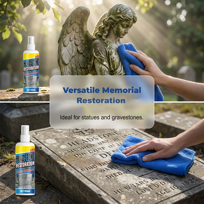 Headstone & Memorial Stone Cleaner – Cleaning & Restoration Spray