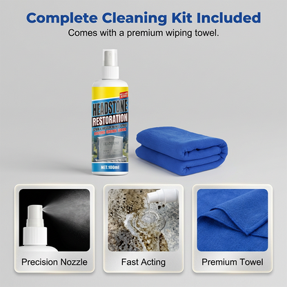 Headstone & Memorial Stone Cleaner – Cleaning & Restoration Spray