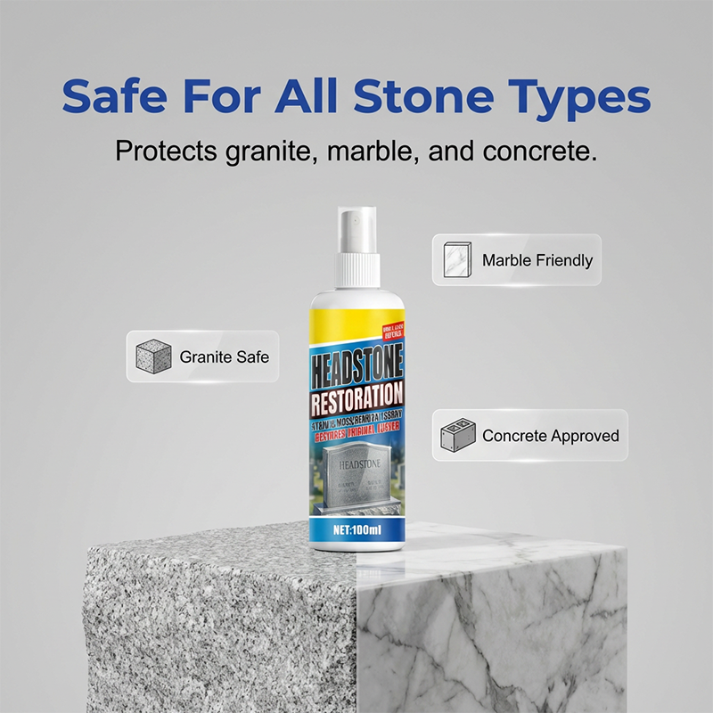 Headstone & Memorial Stone Cleaner – Cleaning & Restoration Spray