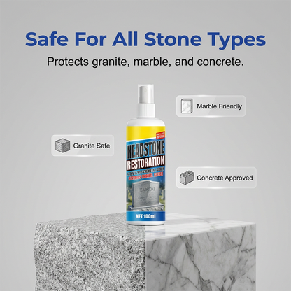 Headstone & Memorial Stone Cleaner – Cleaning & Restoration Spray
