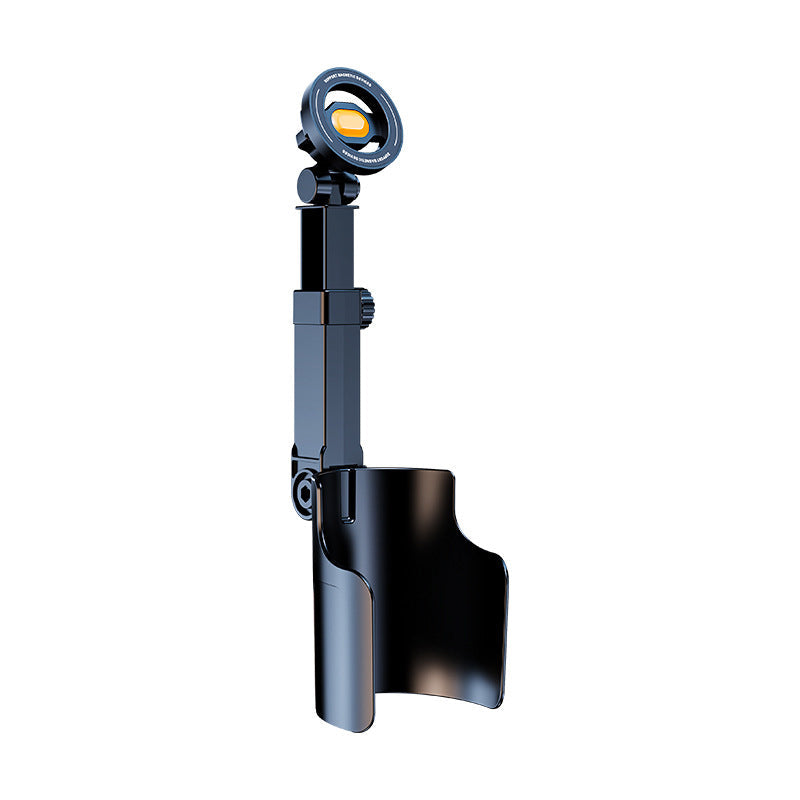 Car Cup Holder Phone Mount – 360° Adjustable, Strong N52 Magnet, One-Hand Operation