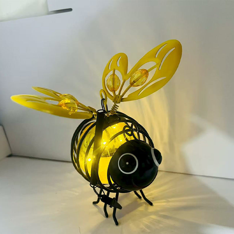 🌙🍃Hanging Solar Bee Light – Warm Amber Garden Decor for Patio, Camping & Outdoor Parties🌞🌜