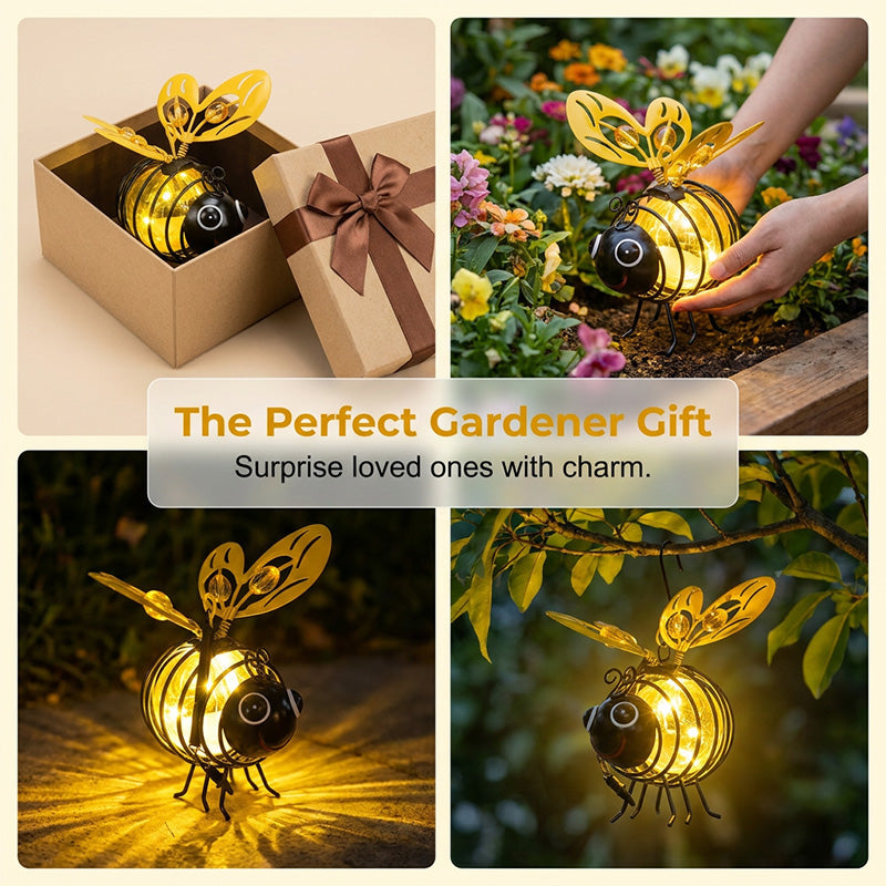 🌙🍃Hanging Solar Bee Light – Warm Amber Garden Decor for Patio, Camping & Outdoor Parties🌞🌜