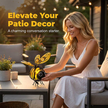 🌙🍃Hanging Solar Bee Light – Warm Amber Garden Decor for Patio, Camping & Outdoor Parties🌞🌜