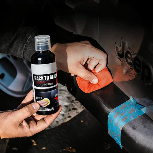 Car Plastic Restorer – Restore Faded Trim to a Rich, Dark Finish