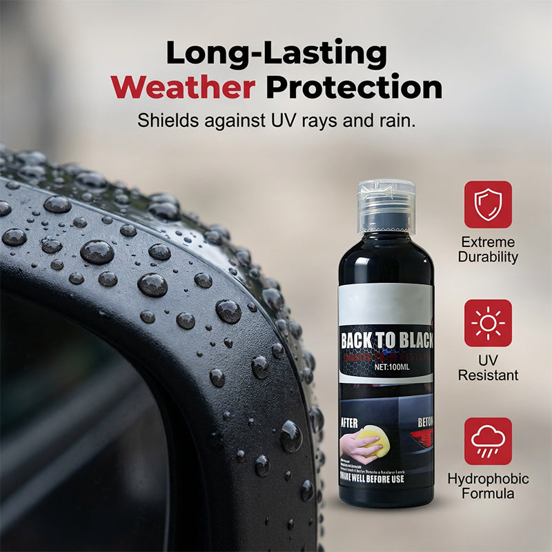 Car Plastic Restorer – Restore Faded Trim to a Rich, Dark Finish