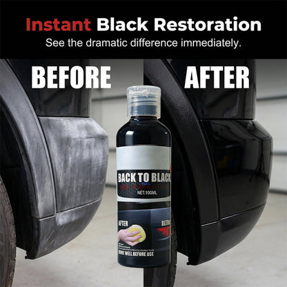 Car Plastic Restorer – Restore Faded Trim to a Rich, Dark Finish