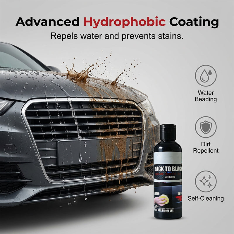 Car Plastic Restorer – Restore Faded Trim to a Rich, Dark Finish