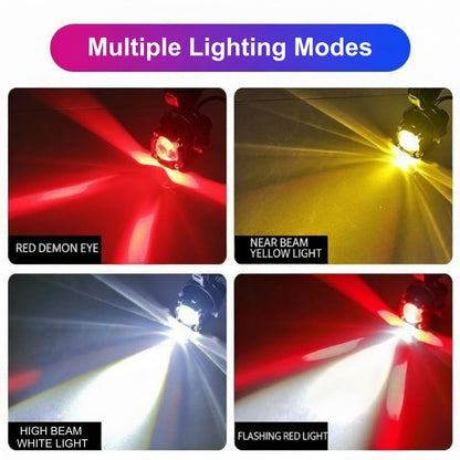 🎉🏍️ Universal Motorcycle LED Spotlights – Dual Beam & All-Weather Waterproof💡