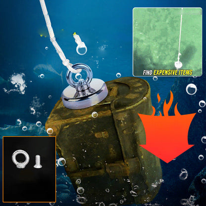 🧲 57% OFF NOW! ⚓ Deep-water Magnetic Salvage Magnet Set – Strong pull, rust-resistant & durable – Perfect for underwater treasure hunting & recovery 💰